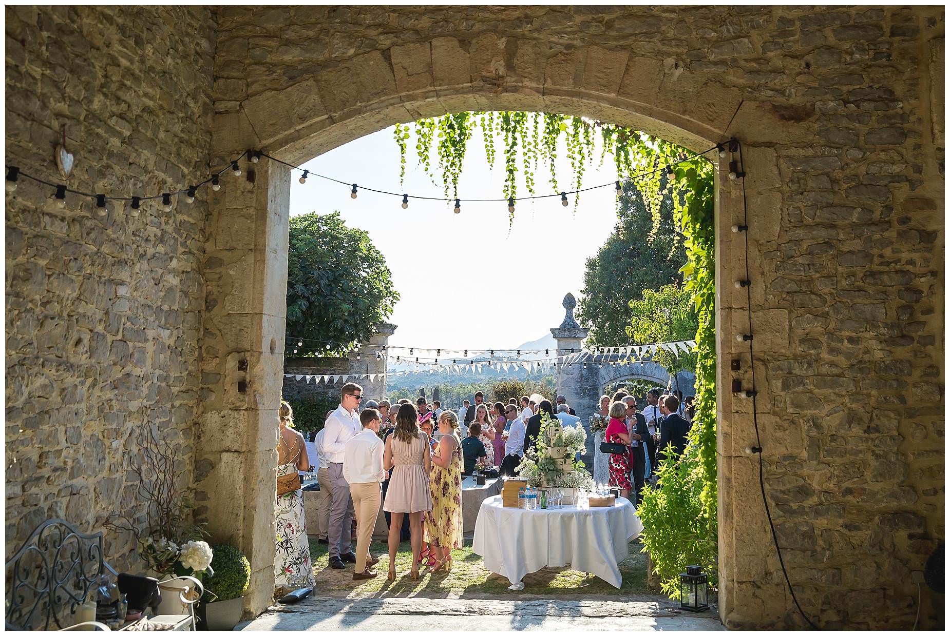 courtyard drinks Domain Saint Germain