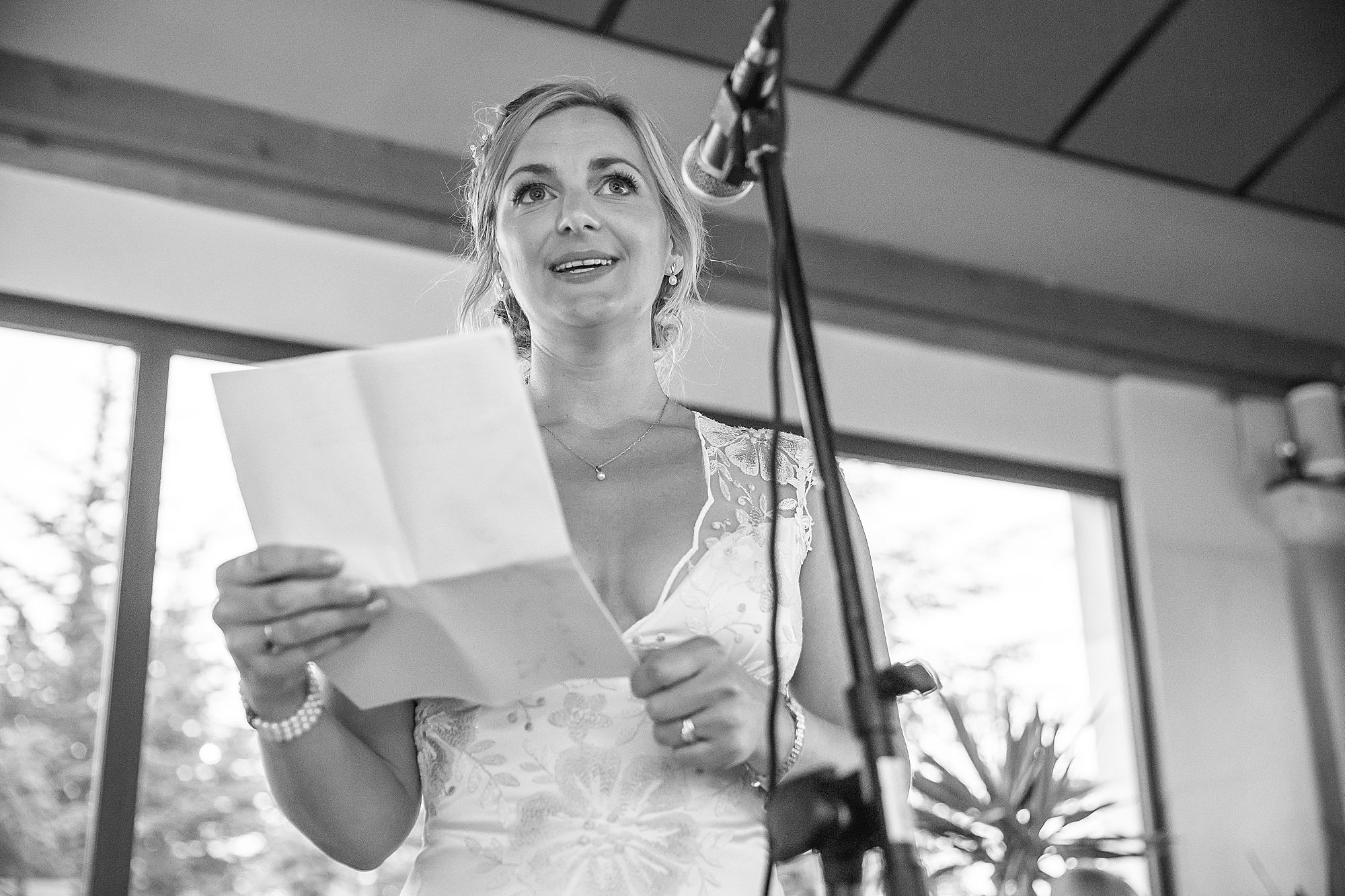 bride gives speech