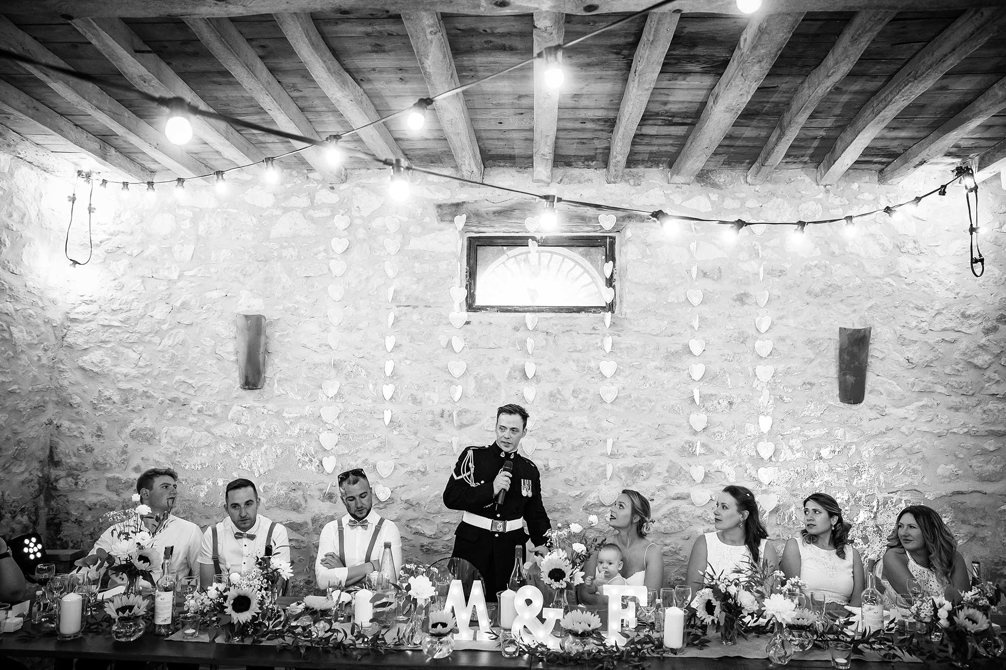groom gives speech
